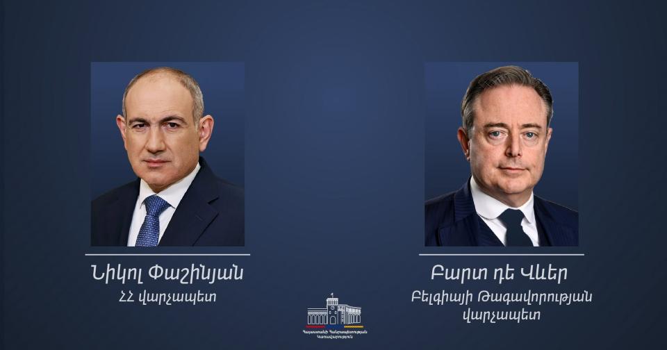 Le Premier ministre belge a félicité Nikol Pashinyan pour sa victoire aux élections