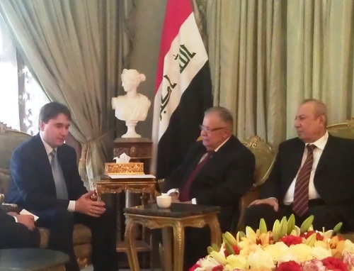 Iraq is interested in the development of relations with Armenia. Iraqi President