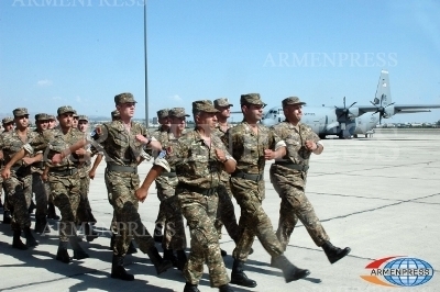 Для выполнения миссии в Афганистане новая смена миротворцев из Армении отправлена в 
Германию