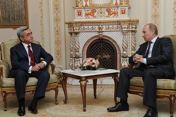 Vladimir Putin congratulated Serzh Sargsyan