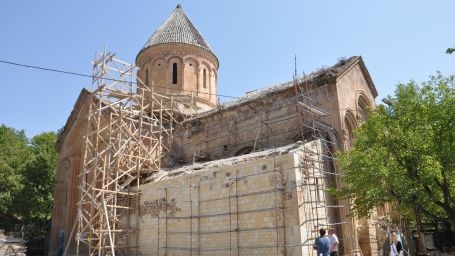 Famous Ishkhan church of Artvin is being reconstructed