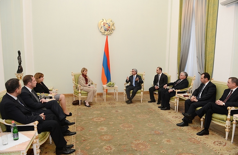 Президент Армении принял делегацию участников неформальной встречи глав МИД 
стран-членов Восточного партнерства