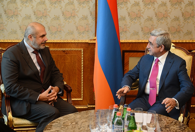 Serzh Sargsyan and Philippe Lefort discussed NKR issue