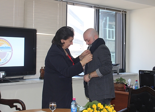 Minister of Diaspora awards Rafael Megall with “Arshile Gorky” medal