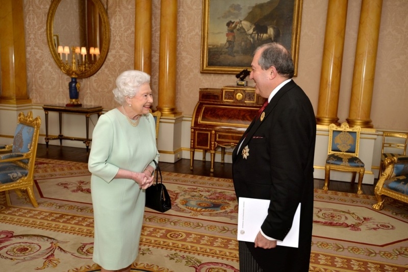 Armenia's Ambassador to UK hands credentials over to Queen Elizabeth II 