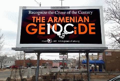 Armenian Genocide commemorative billboards displayed in Boston
