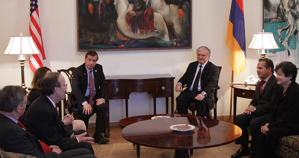 Armenia's FM received U.S. Congressmen delegation