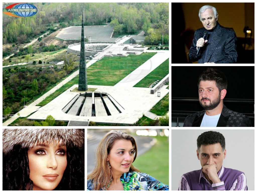 Шер, Азнавур, Кеосаян и другие известные армяне напоминают миру о Геноциде армян
