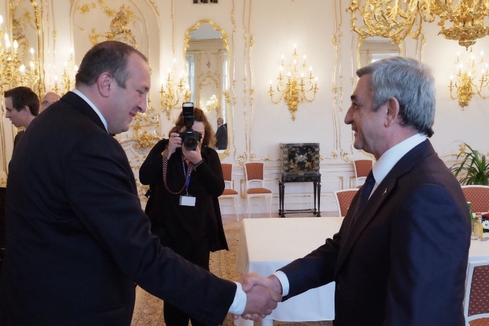 Armenia's President meets with President of Georgia in Prague
