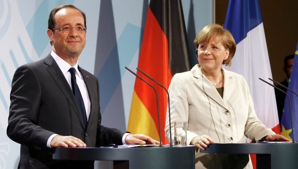 Олланд и Меркель обсудили с Путиным ситуацию на Украине
