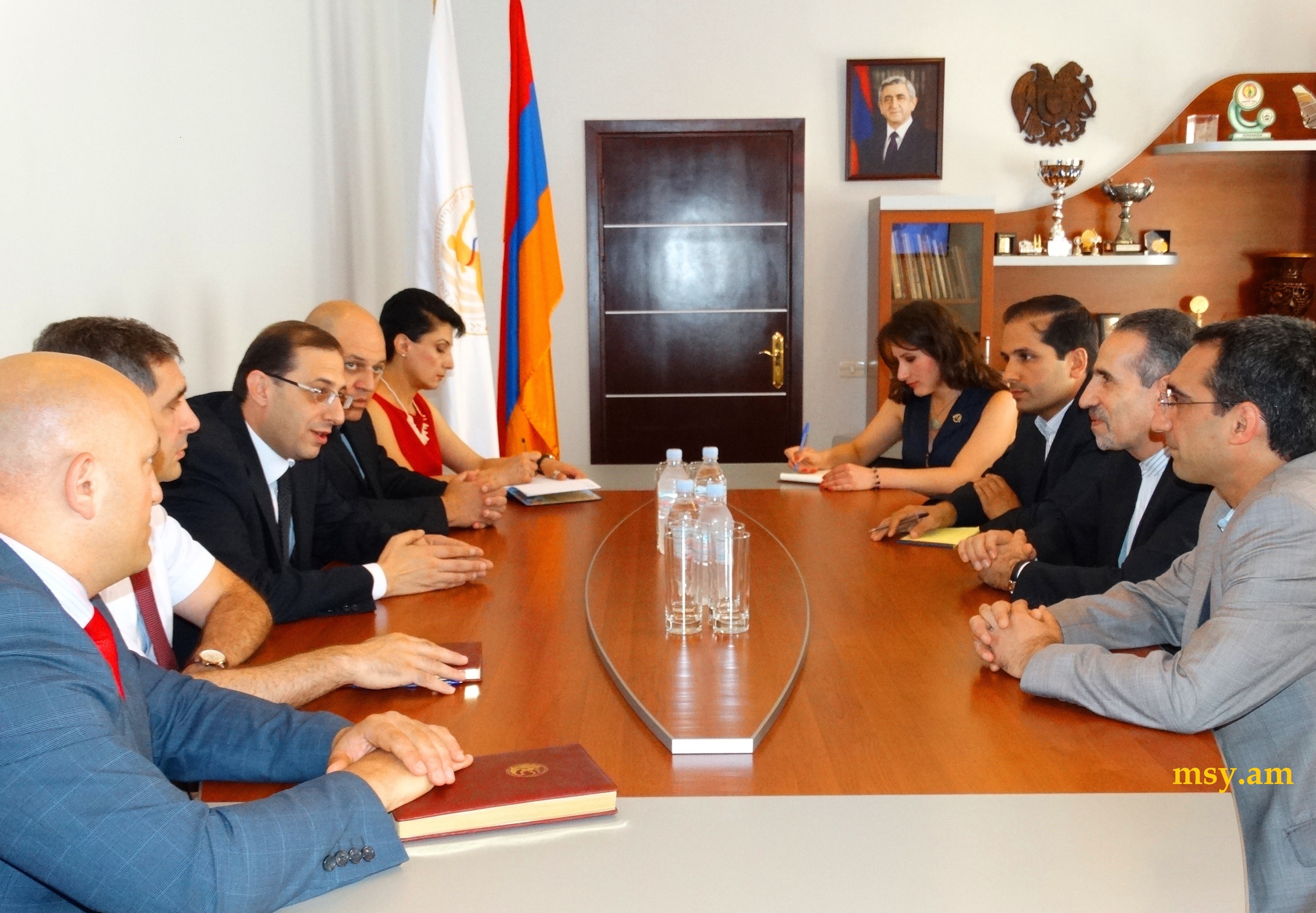 Gabriel Ghazaryan and Mohammad Reisi discussed issues on Armenian-Iranian cooperation in 
field of sports