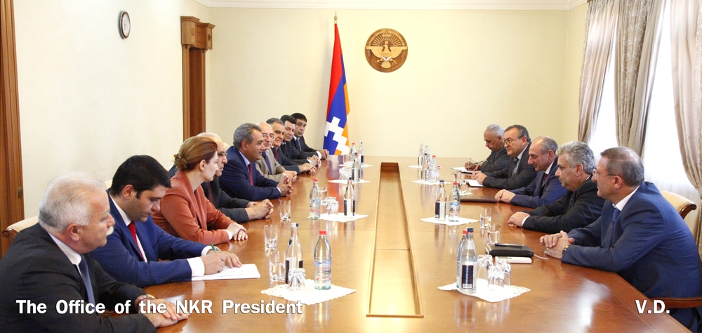 Президент НКР принял делегацию Контрольной палаты Республики Армения