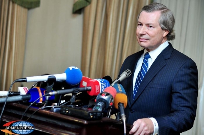James Warlick arrives in Brussels to meet with Armenian and Azerbaijani FMs