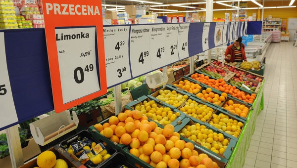 Россия с 1 августа вводит запрет на ввоз овощей и фруктов из Польши