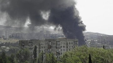 Резервуар с нефтью взорвался на окраине Тбилиси - ТВ