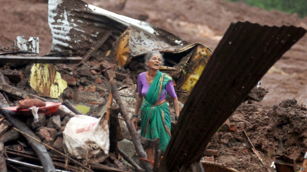 Оползень в Индии: 21 погибший, 150 под завалами