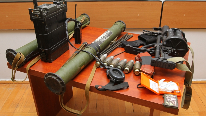 Karabakh's Defense Ministry presents some of evidences confiscated from Azerbaijani 
saboteurs