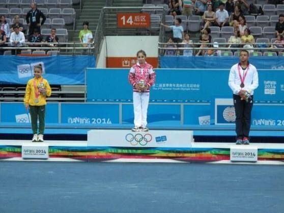 Гимнастка  Седа  Тутхалян – чемпионка   Олимпиады в Нанкине