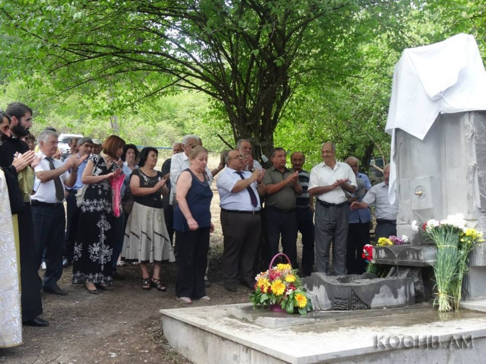 Park and monument opened in Levon Ananyan’s birthplace Koghb