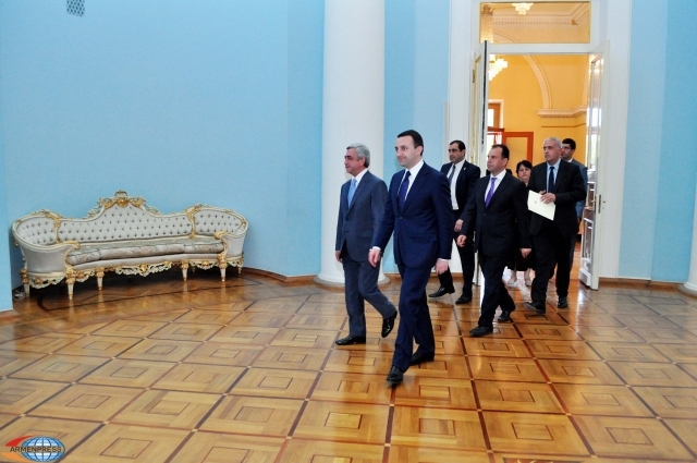 Serzh Sargsyan received Prime Minister of Georgia Irakli Gharibashvili