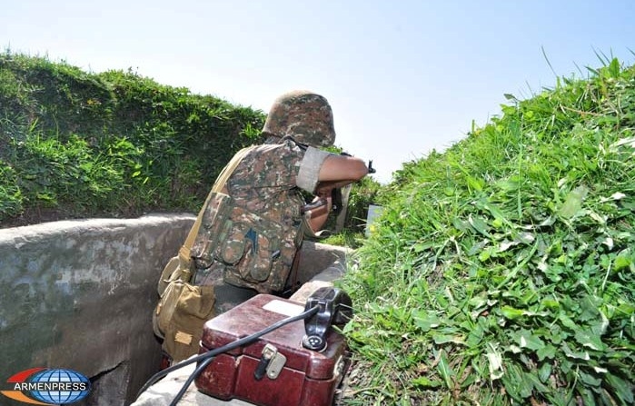 В течение дня в направлении армянских дозорных произведено более 150 выстрелов: МО 
НКР 