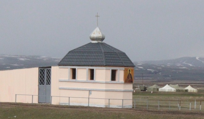 На полигоне «Алагяз» в Армении идет оборудование полевого духовно-просветительского 
комплекса