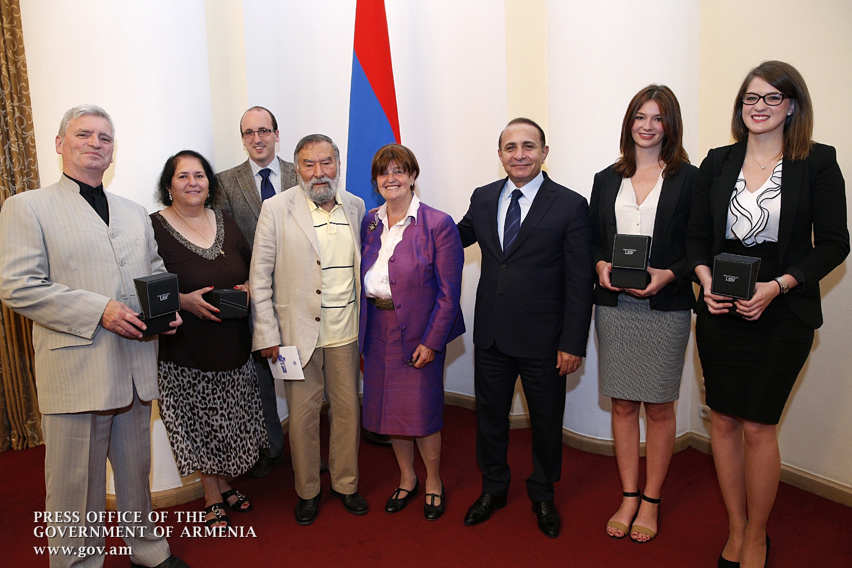 Hovik Abrahamyan receives delegation headed by Baroness Caroline Cox