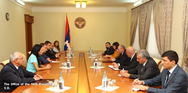 Karabakh President hosts Armenian Parliament representatives