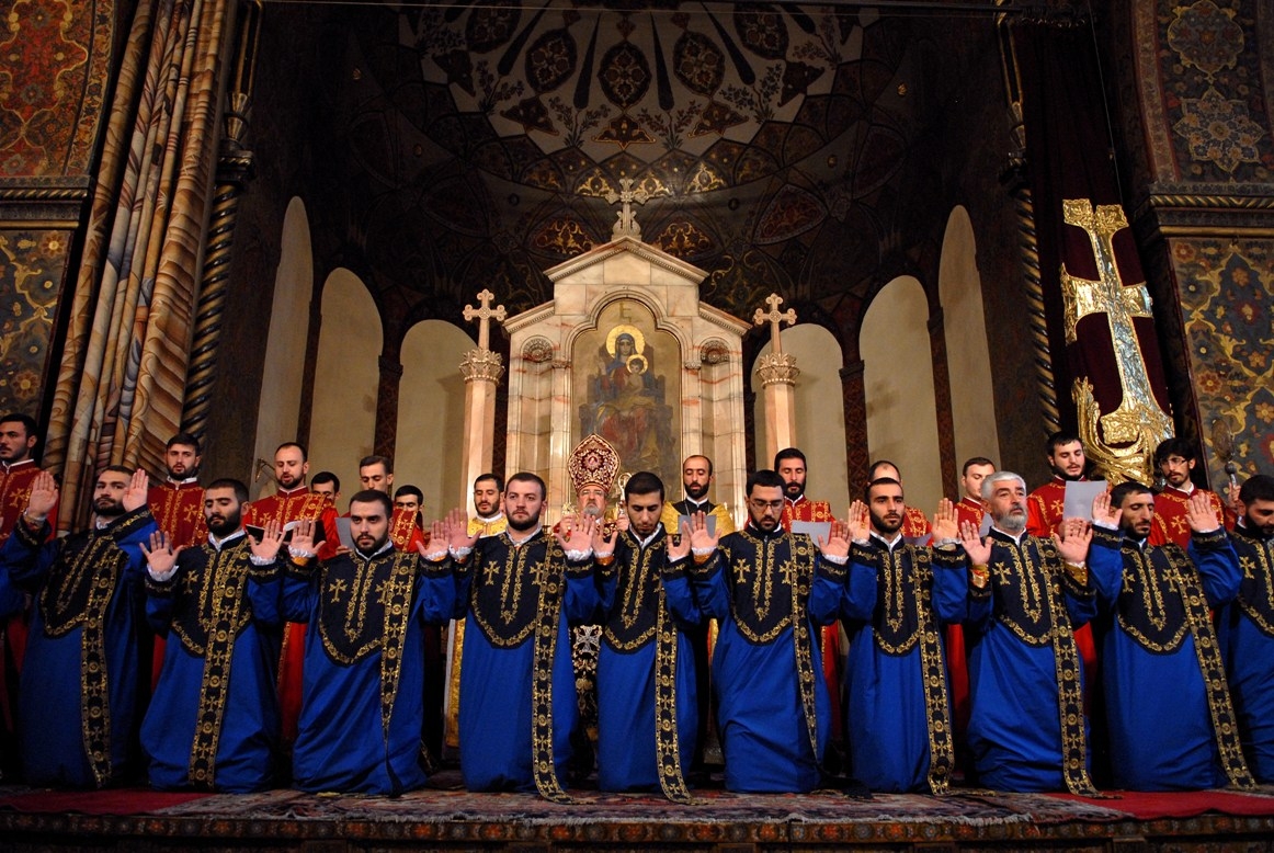 Ordination of priests and pontifical prayer held in Mother See of Holy Etchmiadzin