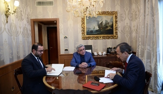 President of Armenia gives interview to Italian “Corriere dela sera”
