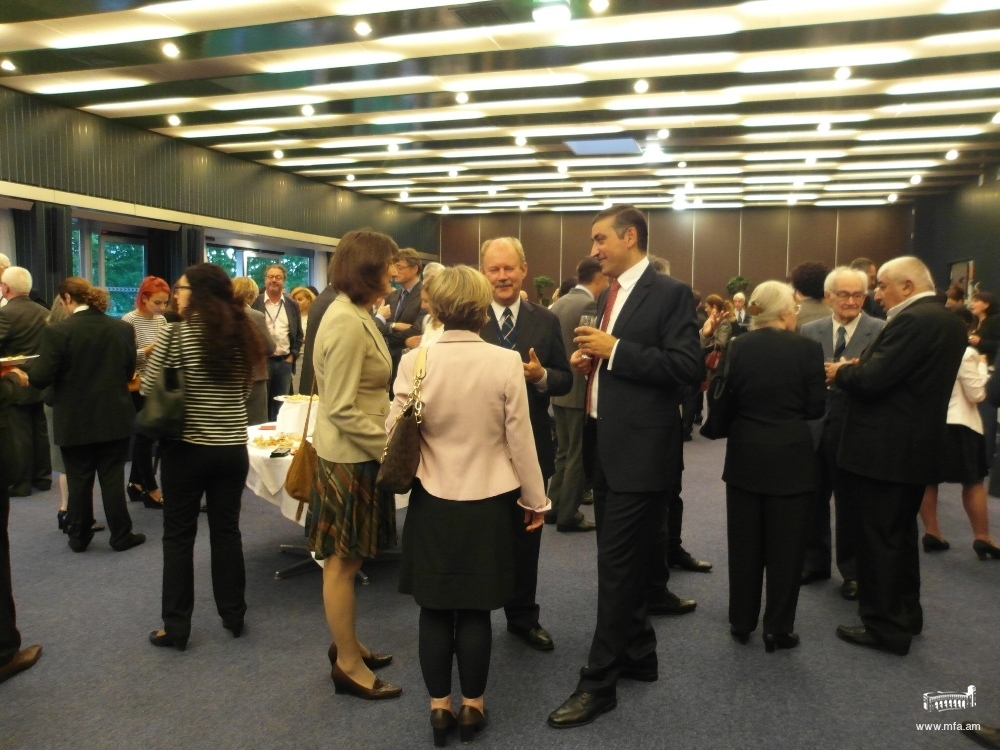 Reception dedicated to 23rd anniversary of Armenia’s Independence organized at Council of 
Europe