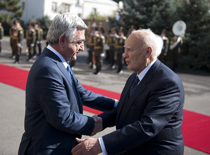 Greek President's state visits to Armenia ends