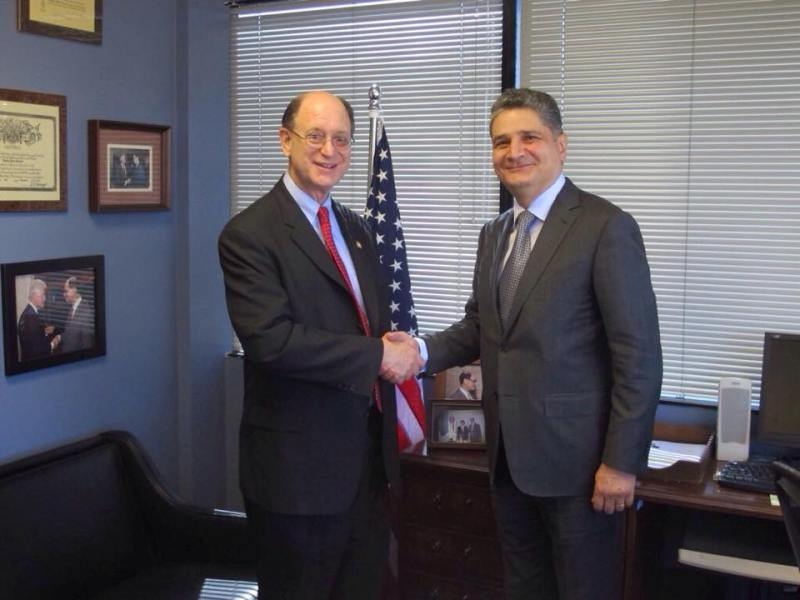 Congressman Sherman meets Armenian Ambassador to USA