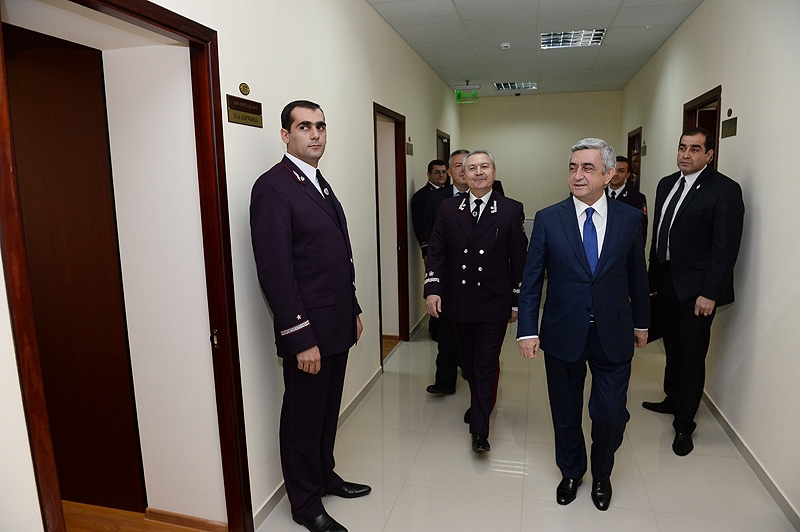 Президент Армении присутствовал на церемонии открытия нового корпуса Особой 
следственной службы
