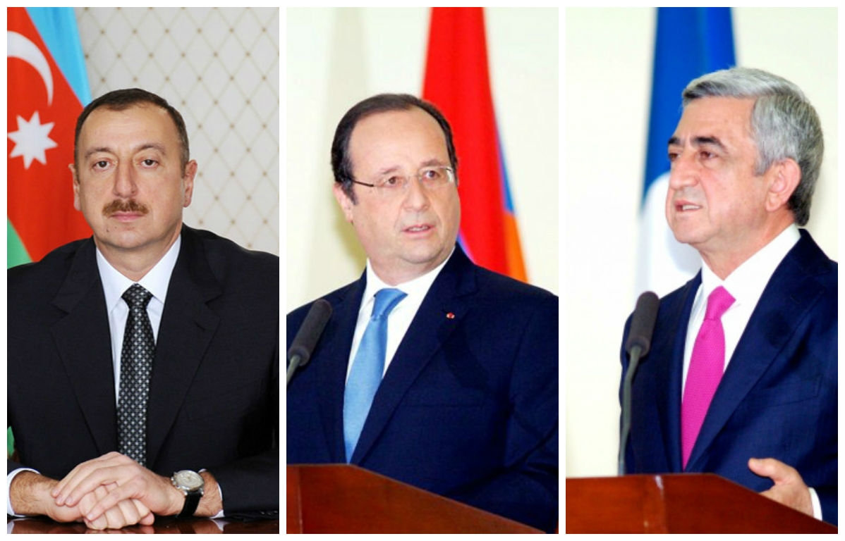 France-Presse publicized place and date of meeting of Armenian, French and Azerbaijani 
Presidents