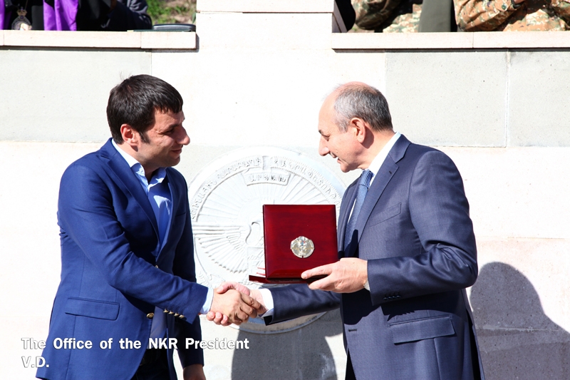 Karabakh President attends Shahen Meghryan memorial opening