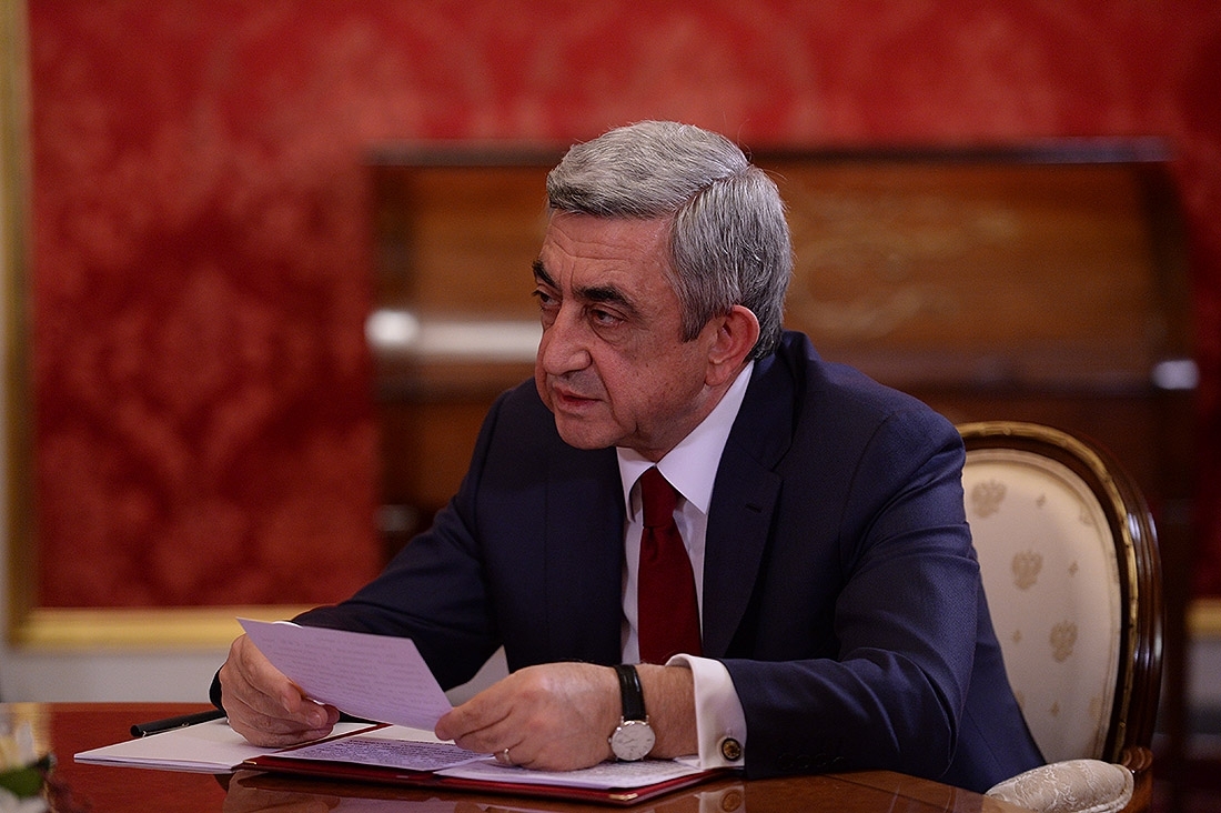 Serzh Sargsyan sends letter of condolences to Egyptian President
