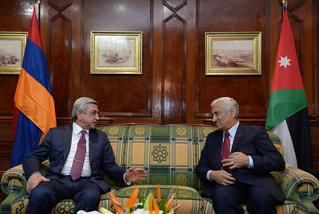 Armenian President and Jordan PM discussed cooperation prospects