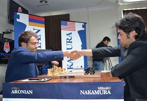 Aronian and Nakamura share point