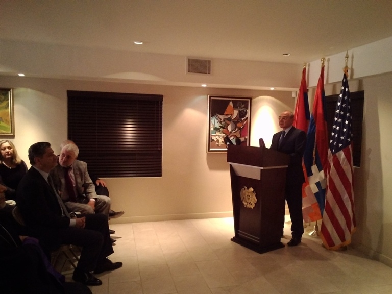 Karabakh President participates ceremony of awarding in Consulate General of Armenia in 
Los Angeles