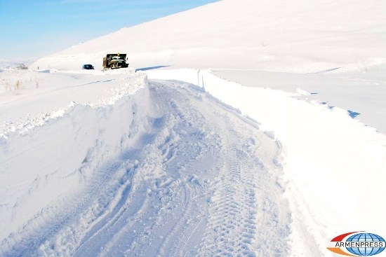 ՀՀ որոշ լեռնանցքներում թույլ ձյուն է տեղում
