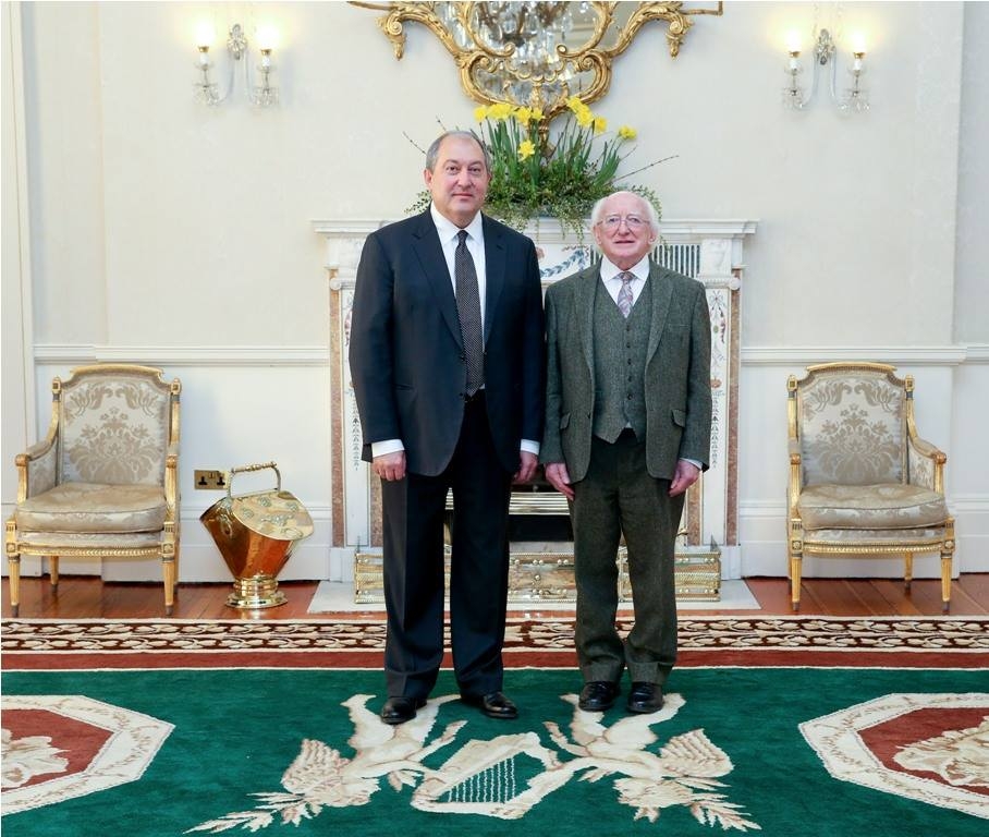 Armenian Ambassador hands credentials over to President of Ireland
