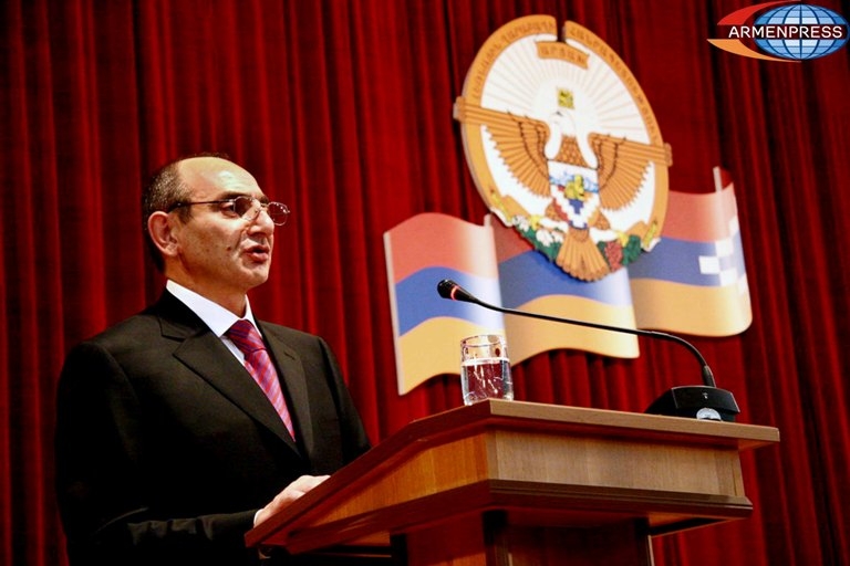 Karabakh President issues congratulatory address on Motherland Defender's Day