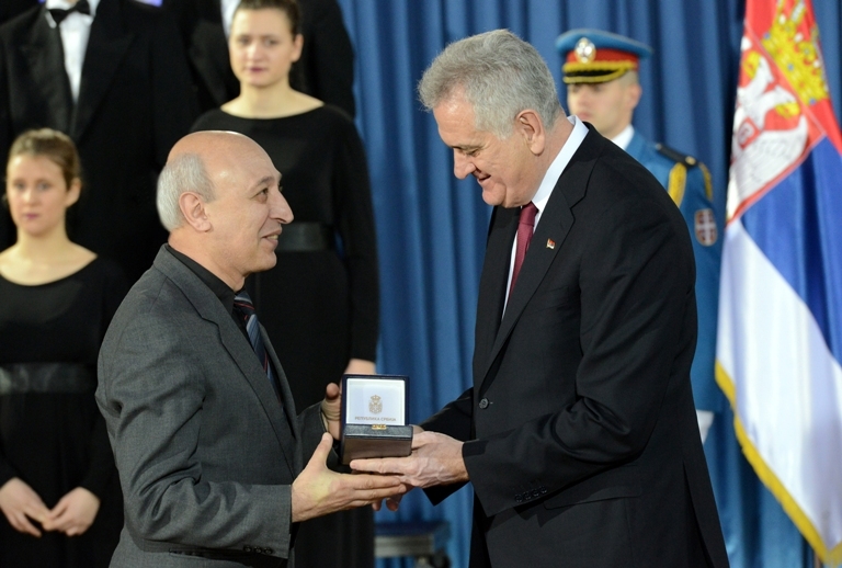Սերբիայի նախագահը պետական բարձր պարգև` Ոսկե մեդալ է շնորհել 
Բաբկեն Սիմոնյանին