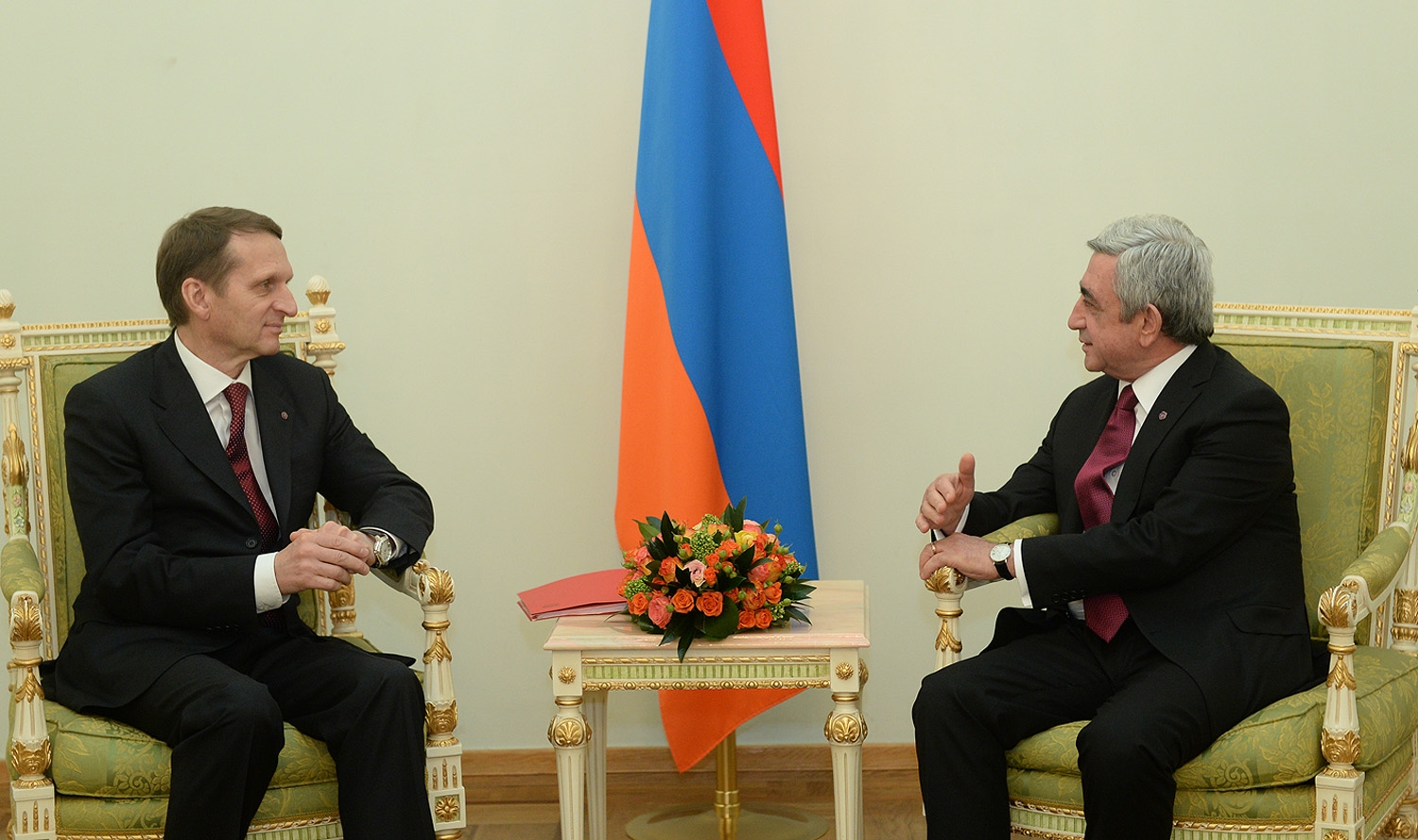 Serzh Sargsyan and Sergey Naryshkin discuss Armenian-Russian strategic partnership