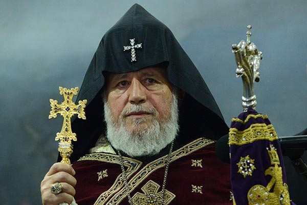 Karekin II delivers address at Divine Liturgy offered by Pope Francis