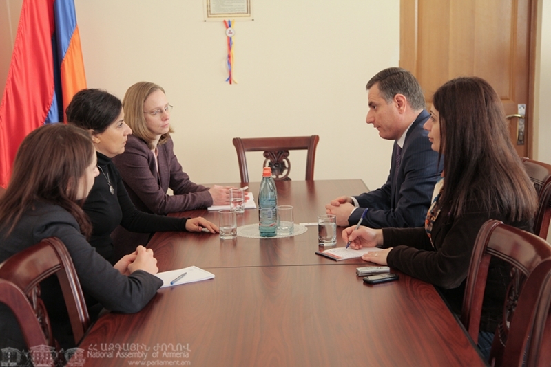 В НС обсудили вопросы, касающиеся парламентского сотрудничества Германии и 
Армении