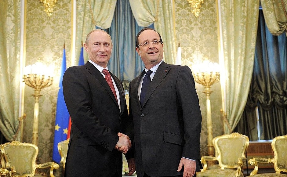 Putin and Hollande may meet in Yerevan in April: Kremlin