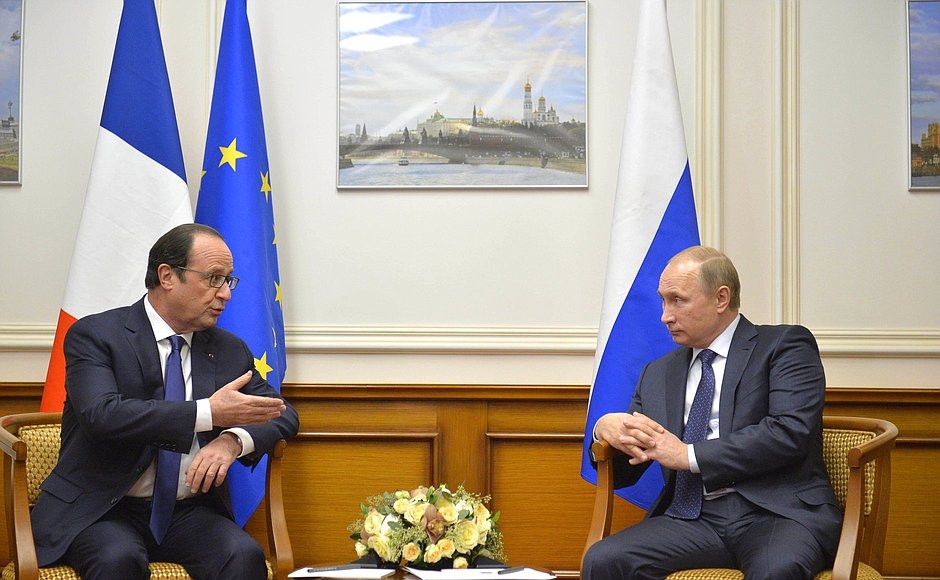 Hollande and Putin to discuss UN SC draft resolution on assistance to refugees in Yerevan