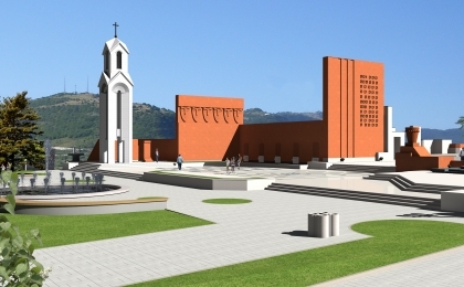В Степанакерте открылся мемориал-колокольня, посвященный 100-летию Геноцида 
армян